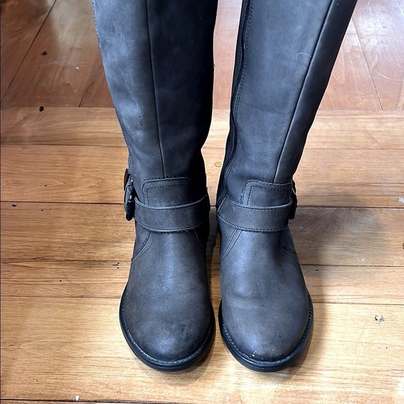 Bussola Trapani Tulsa Silk Nubuck Brown Knee High Riding Boots Size 36 US 6-6.5 - Picture 2 of 8
